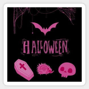 CUTE PINK HALLOWEEN DESIGN Sticker